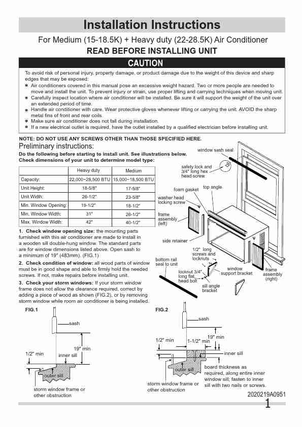 Frigidaire Air Conditioner 2020219A0951-page_pdf